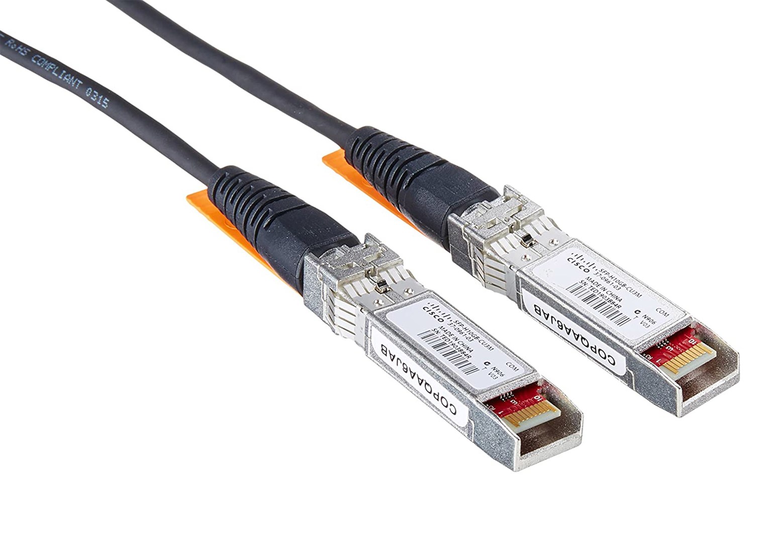 Cisco 10GBASE-CU SFP+ Cable 3 Meter kabel optyczny 3 m Czarny