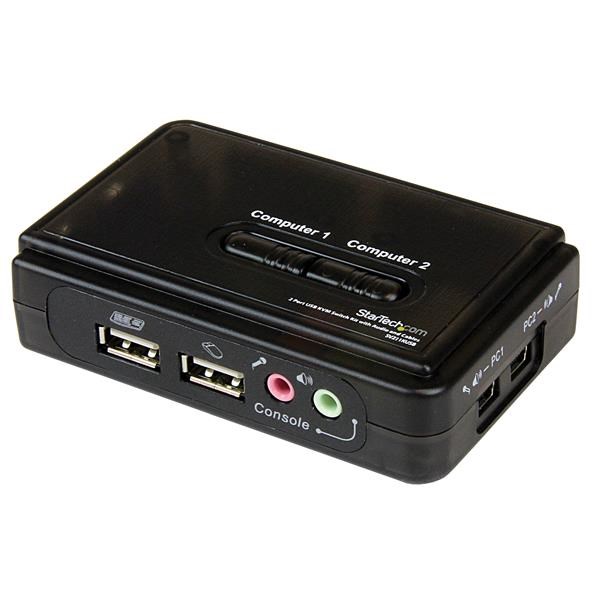 2 PORT USB KVM SWITCH W/ AUDIO/IN