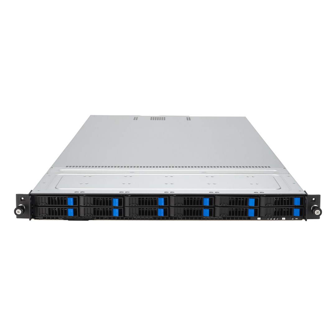 Platforma Asus Rack (1U) RS700A-E12-RS12U AMD Epyc 9004 (12x NVMe, 2xM.2, 1xGPU, 2x10Gbe, IPMI, 1+1 2600W)