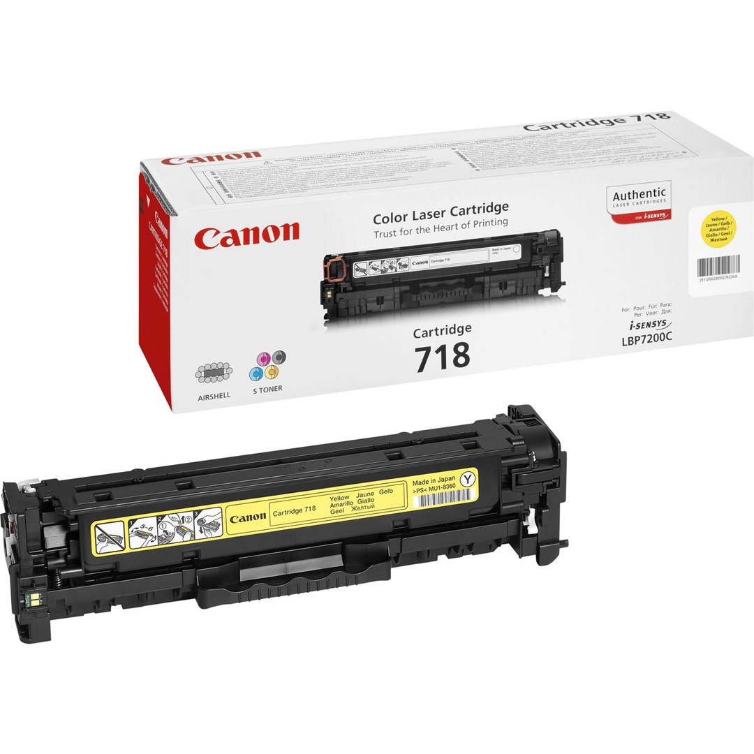 Canon CRG-718 Y kaseta z tonerem 1 szt. Oryginalny Żółty