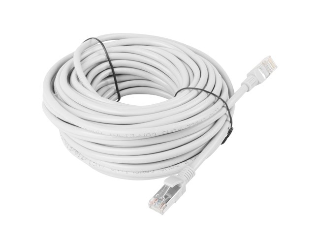 Patchcord UTP Lanberg PCU5-10CC-1500-S (RJ45 - RJ45 ; 15m; UTP; kat. 5e; kolor szary)