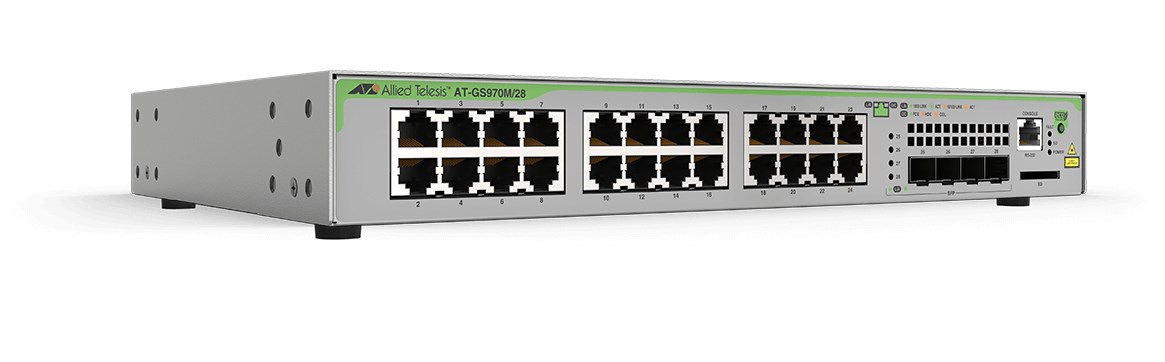 Allied Telesis GS970M Zarządzany L3 Gigabit Ethernet (10/100/1000) Obsługa PoE 1U Szary